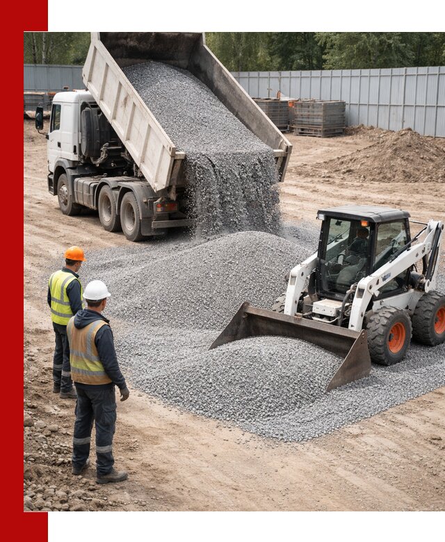 Доставка и продажа гранитного щебня фракции 0-5 в Пскове