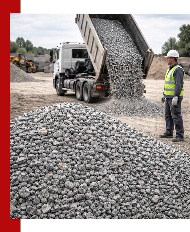 Доставка и продажа гранитного щебня фракции 5-20 в Пскове