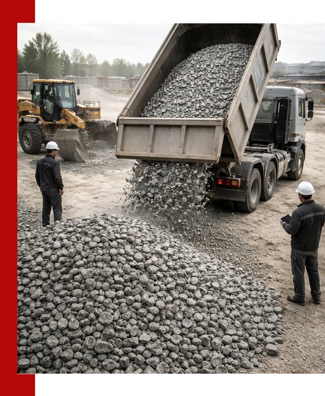 Доставка гранитного щебня фракции 20-40 в Пскове