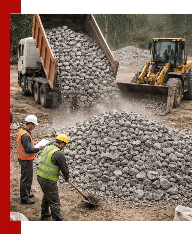 Гранитный щебень фракция 70-150 доставка в Пскове