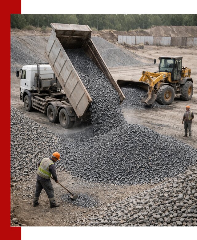 Щебень габбро-диабаз фр. 5-20 с доставкой в Пскове