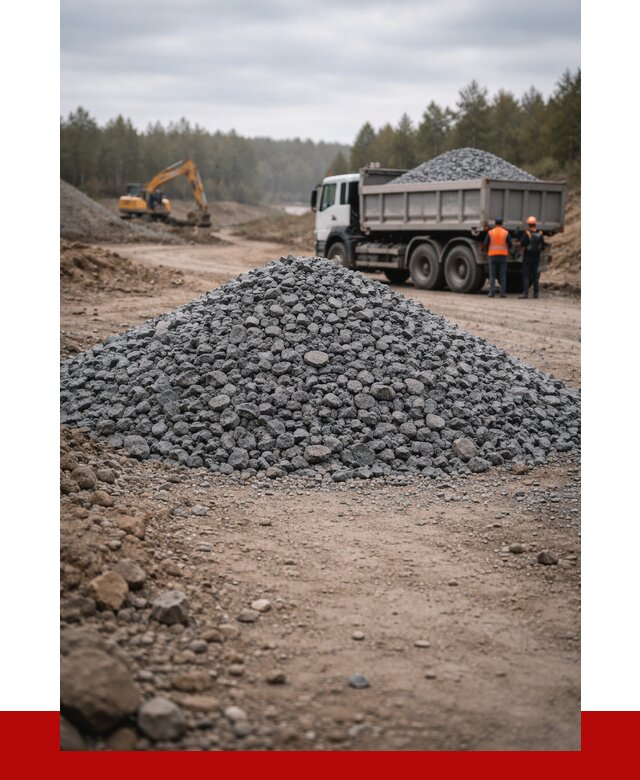 Щебень габбро диабаз фракция 40-70 в Пскове от 2233 р-ПРОНЕРУДПск