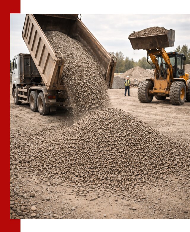 Гравийный щебень фракция 3–10 с доставкой в Пскове