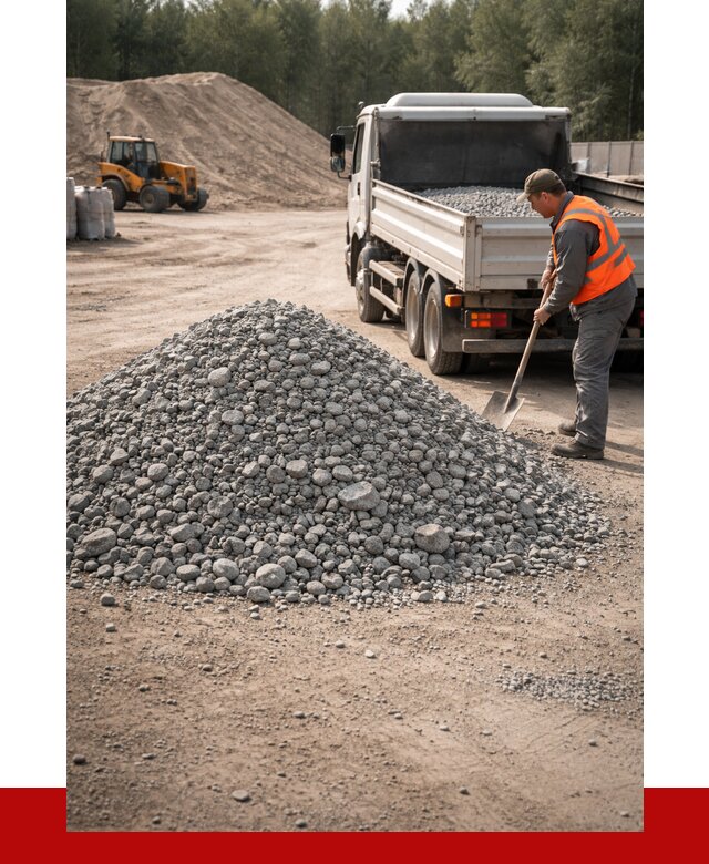 Гравийный щебень фракция 5-10 в Пскове от 2233 р. | ПРОНЕРУДПск