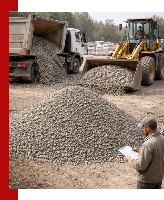 Гравийный щебень фракция 5–10 с доставкой в Пскове