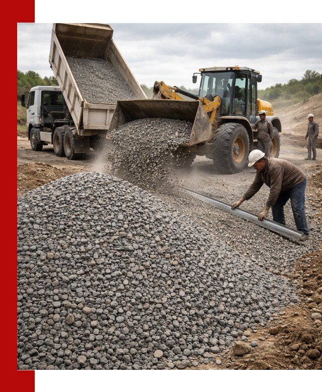 Гравийный щебень фракция 5-20 с доставкой в Пскове