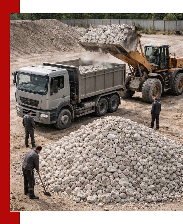 Известняковый щебень фракция 70–150 с доставкой в Пскове