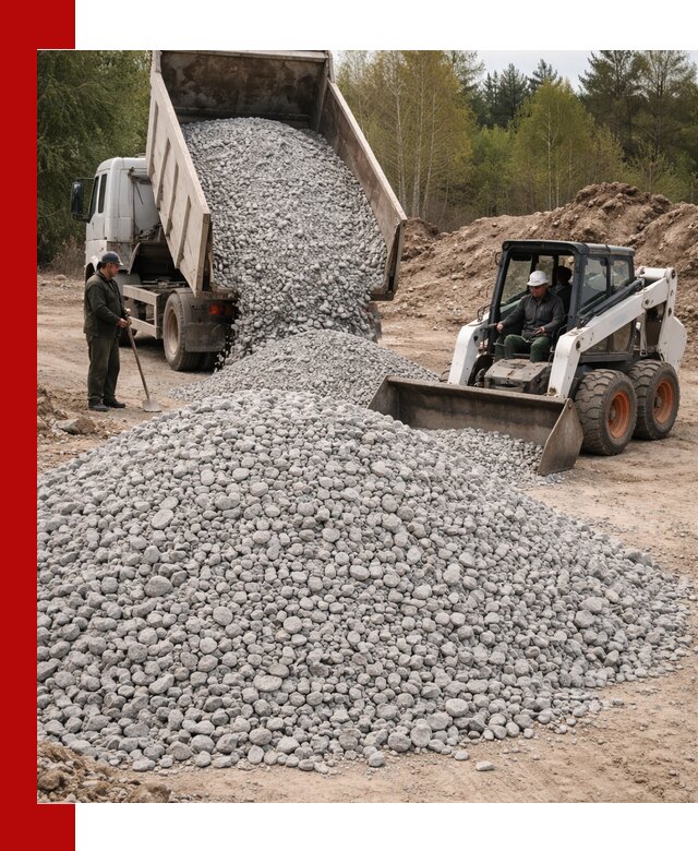 Доставка доломитового щебня в Пскове напрямую от карьера