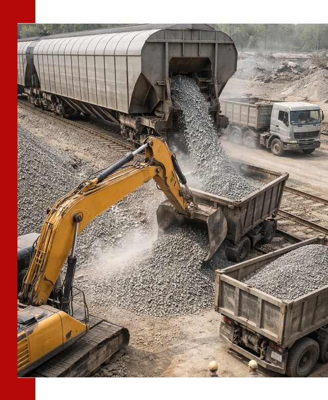 Доставка железнодорожного щебня в Пскове крупными партиями быстрого отгруза