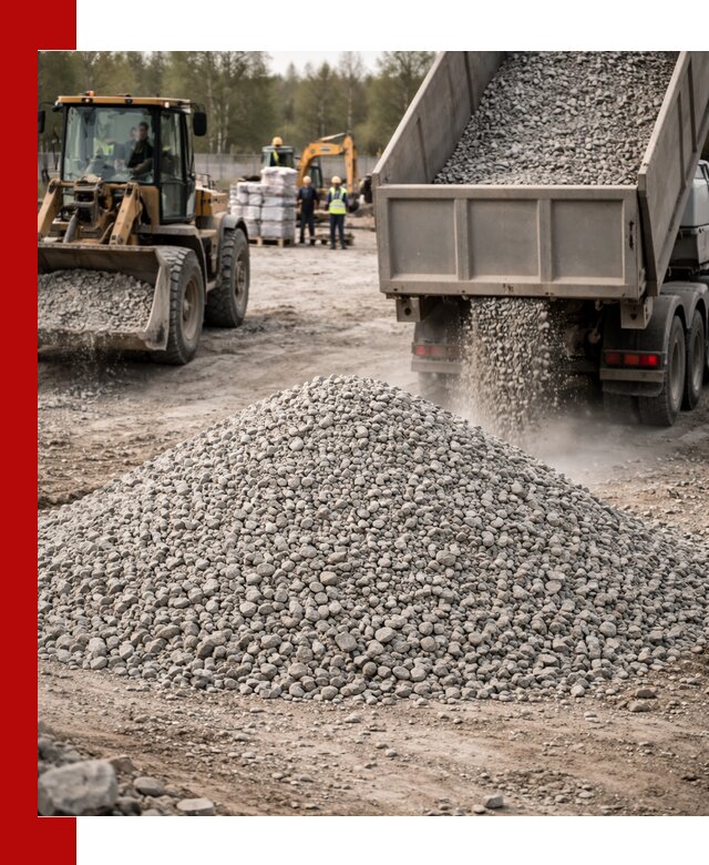 Вторичный щебень фракции 5-20 в Пскове — доставка и продажа крупнотоннажно