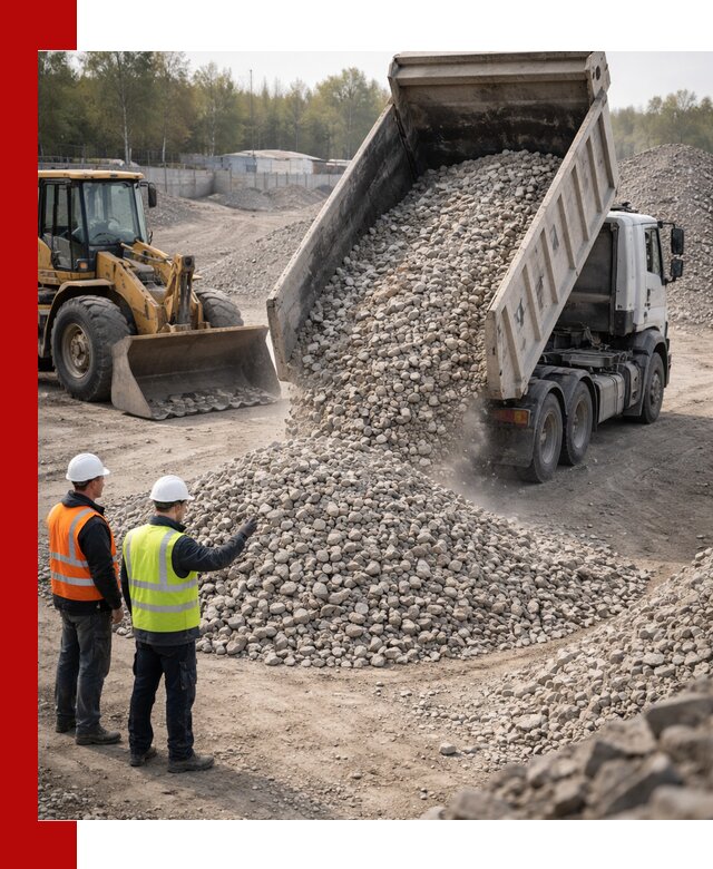Вторичный щебень фракция 40–70 доставка в Пскове