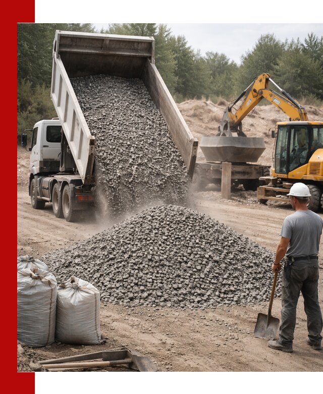 Доставка и продажа бетонного щебня в Пскове