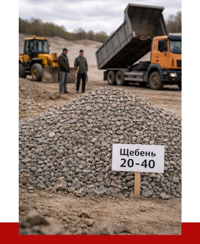 Бетонный щебень фракция 20-40 в Пскове от 2487 р. | ПРОНЕРУДПск