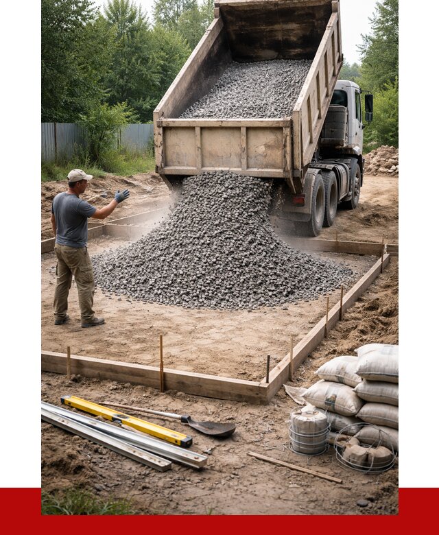 Купить щебень для фундамента в Пскове от 4568 р. | ПРОНЕРУДПск