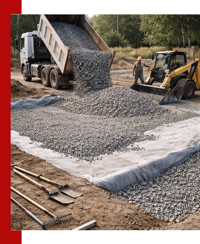 Щебень для фундамента с доставкой в Пскове