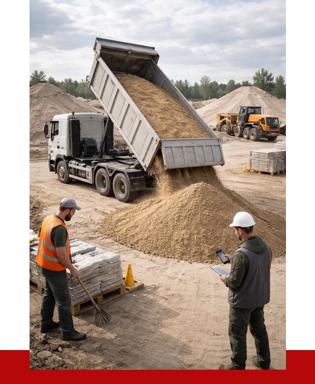 Карьерный песок с доставкой в Пскове от 3654 р. ПРОНЕРУДПск
