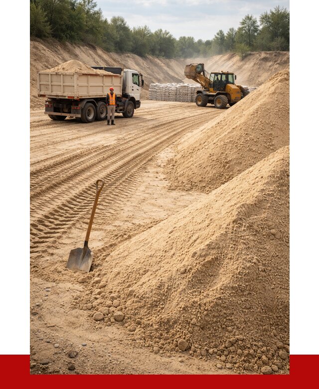 Карьерный песок мелкозернистый в Пскове от 9135 р. | ПРОНЕРУДПск