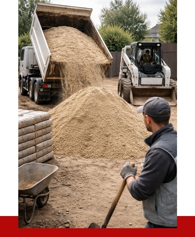 Мытый речной песок с доставкой в Пскове от 1472 р. | ПРОНЕРУДПск