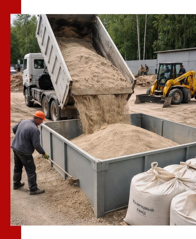 Кварцевый песок для фильтра в Пскове — доставка и качество