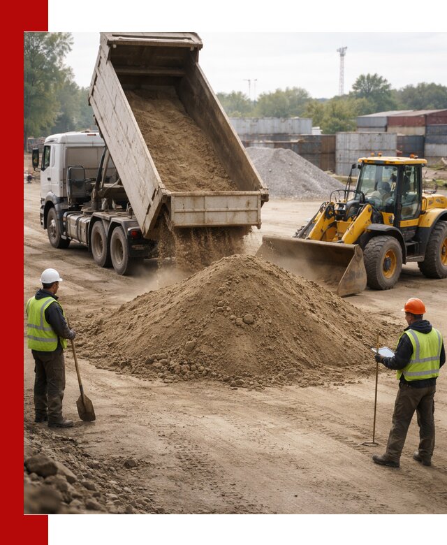 Доставка и продажа пескогрунта оптом и в розницу в Пскове