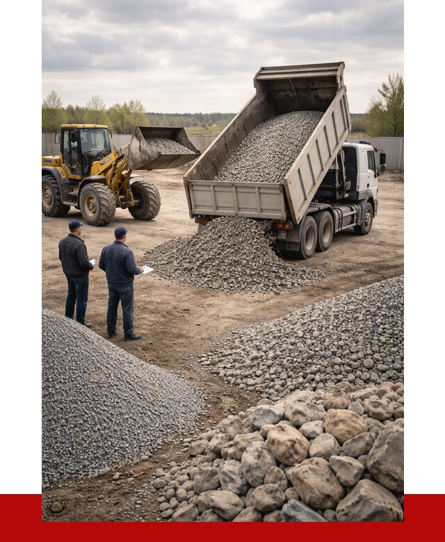 Гравий и камень с доставкой в Пскове от 4263 р. - ПРОНЕРУДПск