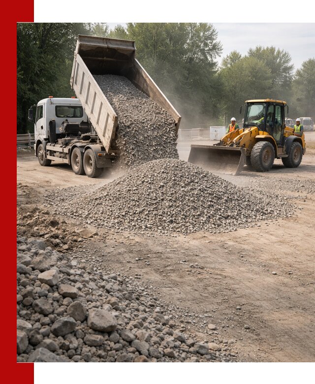 Гравий фракция 5–20 доставка в Пскове оптом и в розницу
