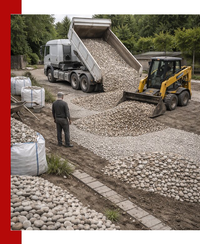 Доставка морской гальки оптом и в розницу в Пскове