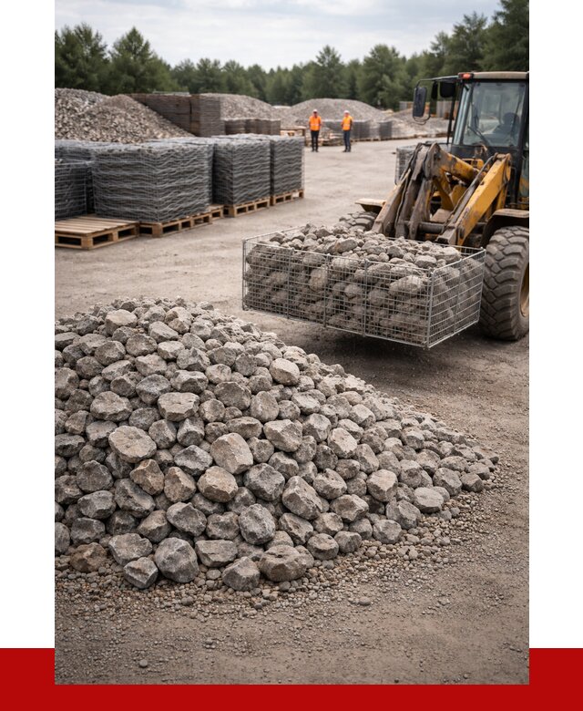 Камень для габионов фракция 70-150 в Пскове от 4263 р. | ПРОНЕРУДПск