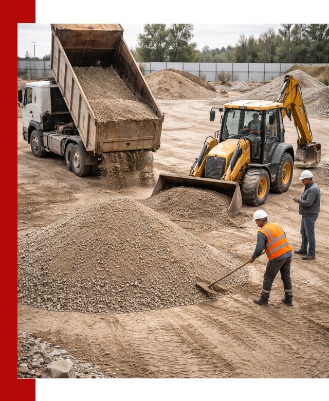 Поставка и доставка ПГС С4 в мешках и самосвалах в Пскове