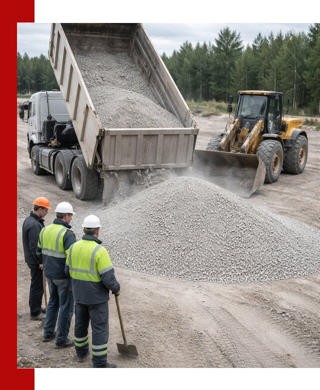 Известняковый отсев 0-5 доставка в Пскове быстро и выгодно