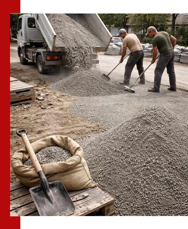 Отсев для тротуарной плитки в Пскове — доставка и укладка