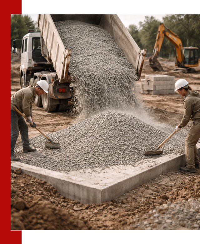 Доставка и продажа отсева для бетона в Пскове