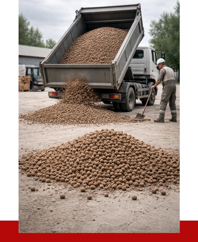 Керамзит с доставкой в Пскове от 4263 р. за м3 | ПРОНЕРУДПск