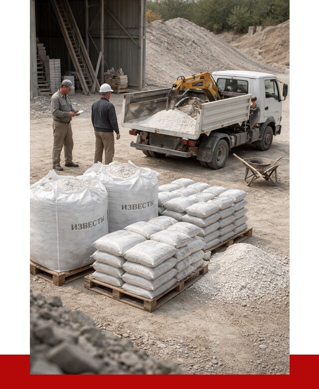 Известь строительная в Пскове с доставкой от 4263 р. | ПРОНЕРУДПск