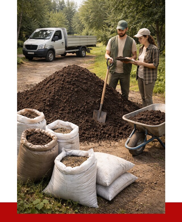 Купить грунт с доставкой в Пскове от 4568 р. за м3 | ПРОНЕРУДПск