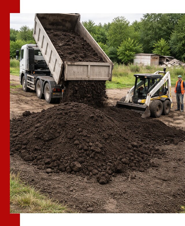 Поставка плодородной земли с доставкой самосвалом в Пскове