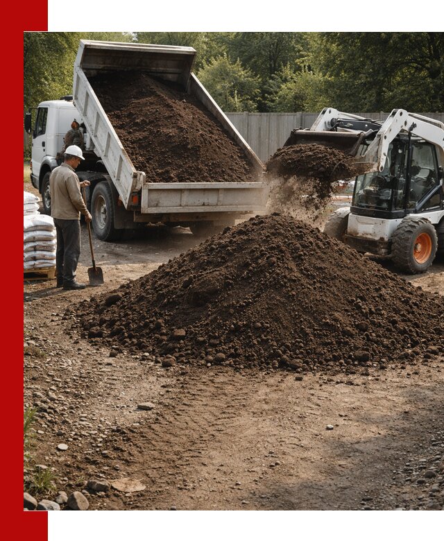 Доставка растительного грунта в Пскове от производителя оптом и в розницу