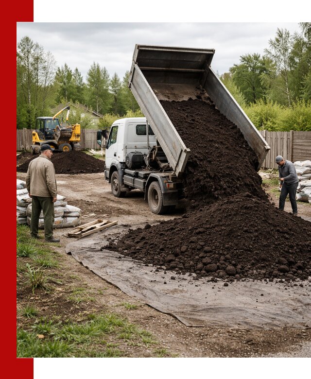 Доставка качественного почвогрунта в Пскове оптом и в розницу