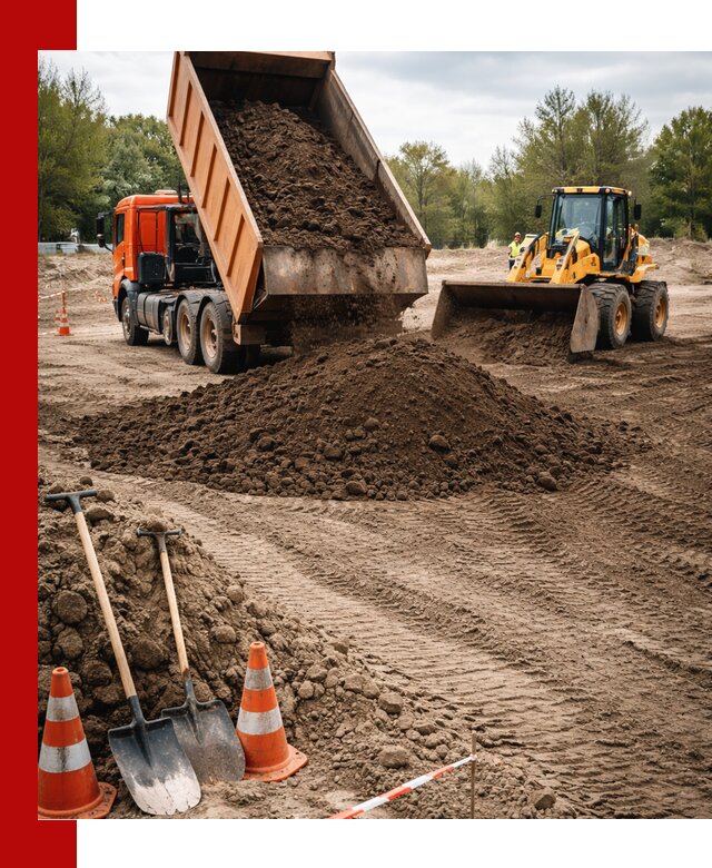 Поставка и доставка планировочного грунта в Пскове