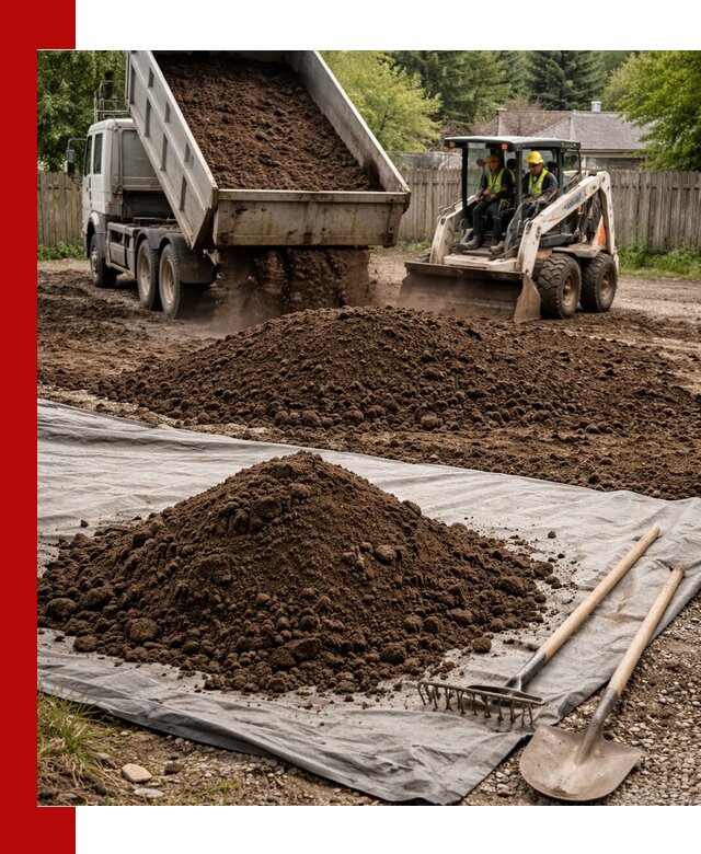 Грунт для отсыпки участка с доставкой в Пскове