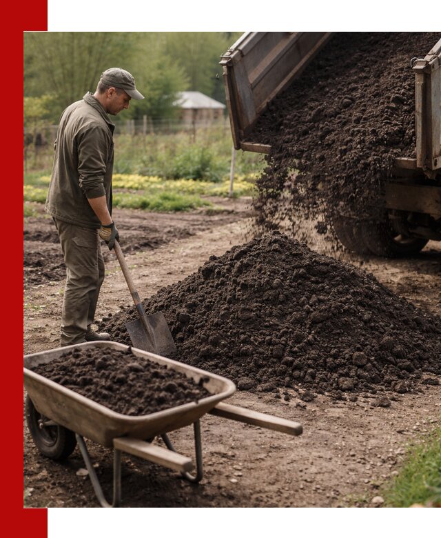 Доставка качественной земли для огорода в Пскове
