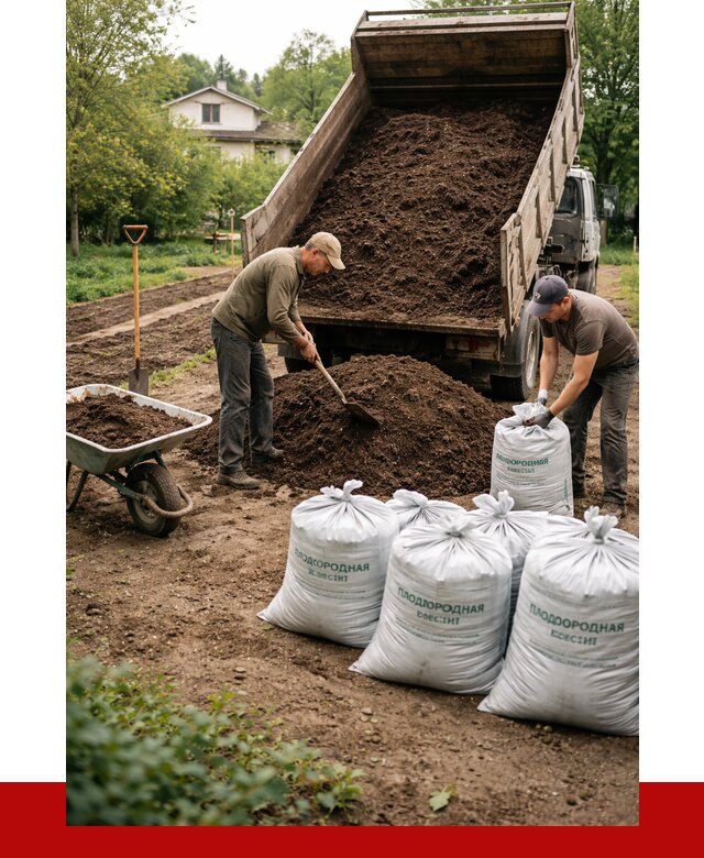Плодородная смесь в Пскове от 4263 р./куб с доставкой | ПРОНЕРУДПск