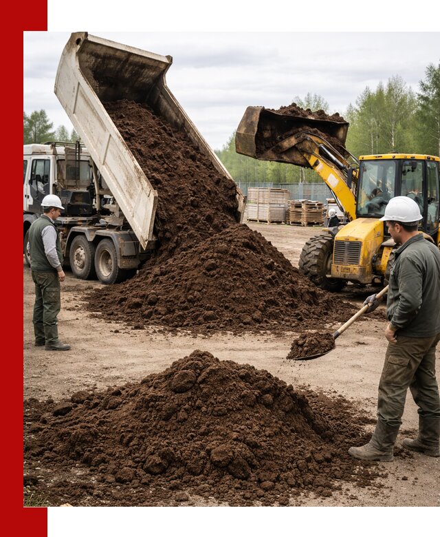 Доставка торфа оптом и в мешках в Пскове