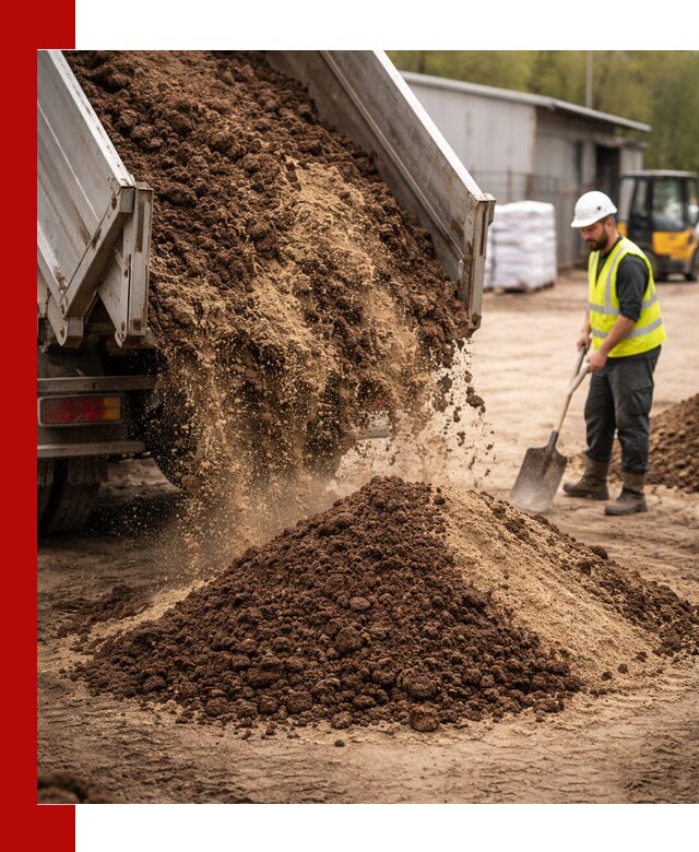 Доставка торфо-песчаной смеси в Пскове для строительства и озеленения