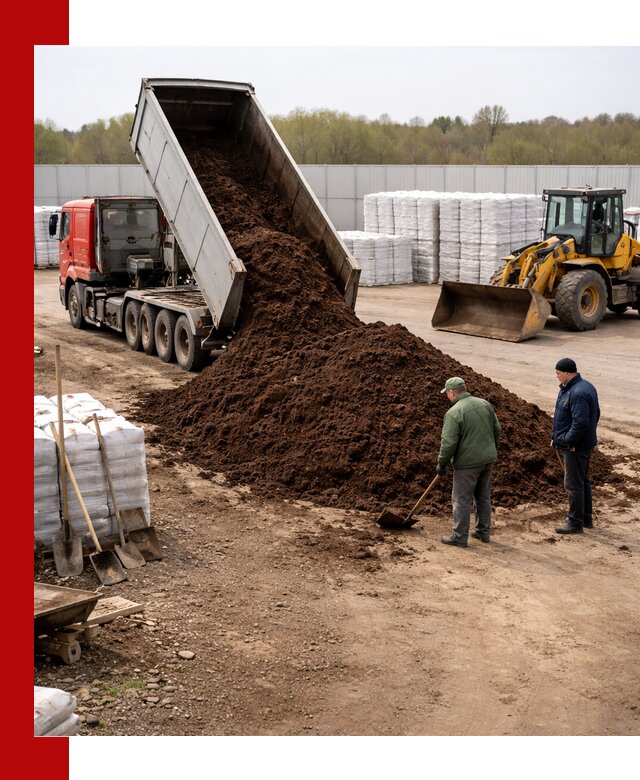 Доставка торфяных смесей оптом и в розницу в Пскове