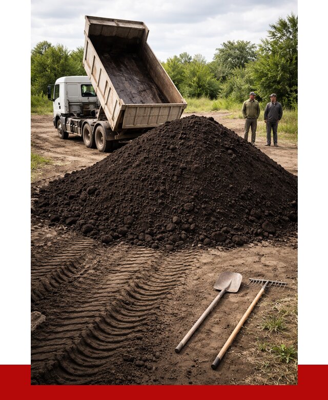 Купить чернозем навалом в Пскове от 1218 р. за куб | ПРОНЕРУДПск