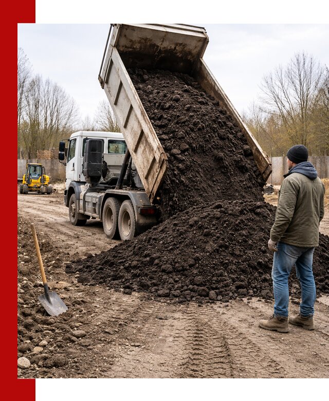 Доставка чернозема навалом в Пскове быстро и выгодно