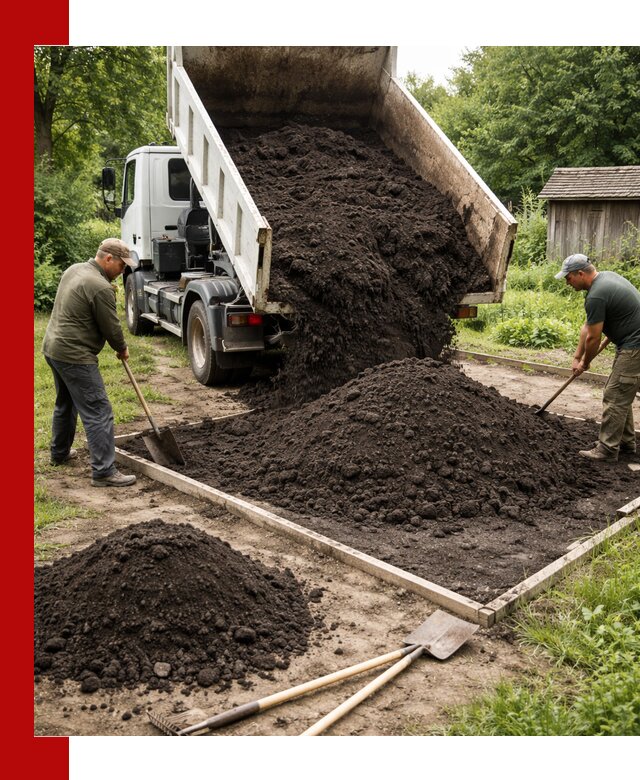 Купить чистый чернозем для огорода с доставкой в Пскове