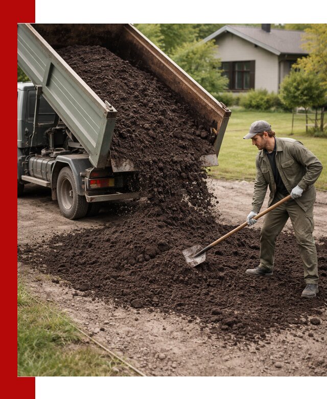 Чернозем для газона с доставкой в Пскове быстро и качественно