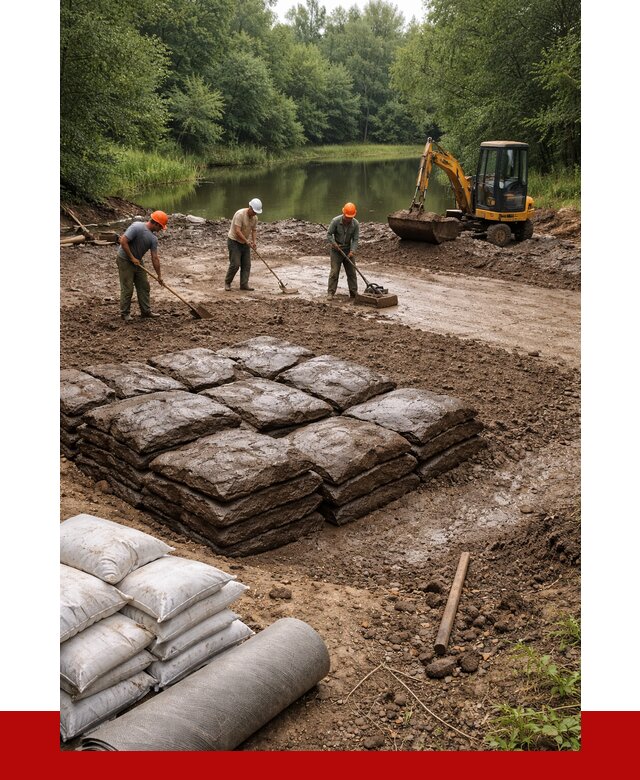 Купить глину для пруда в Пскове от 4568 р. с доставкой | ПРОНЕРУДПск
